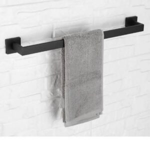 Premium Matte Black Towel Bar