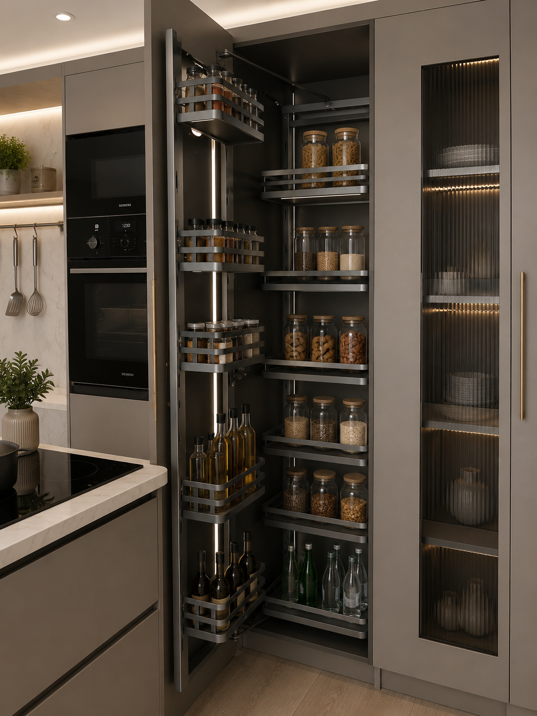 Premium Pull-Out Corner Pantry Organizer