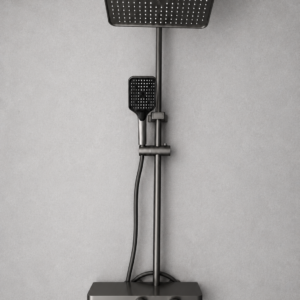 Luxury Gunmetal Thermostatic Rainfall Shower System
