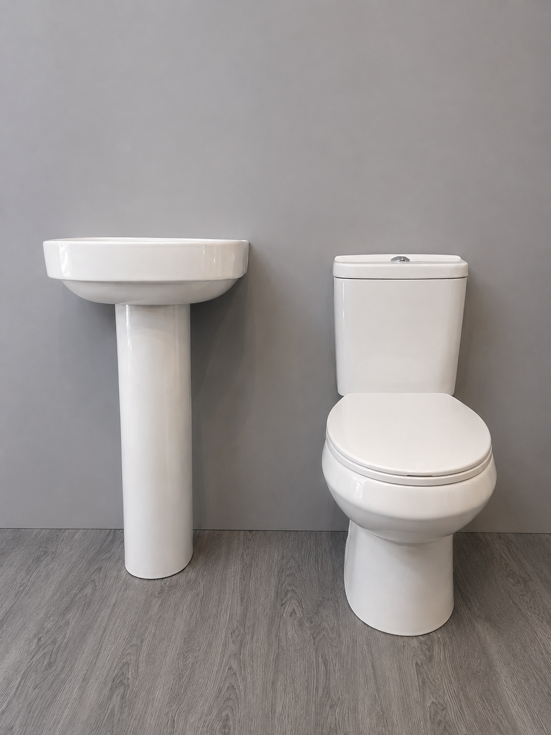 Premium Close-Coupled Toilet & Pedestal Basin Set