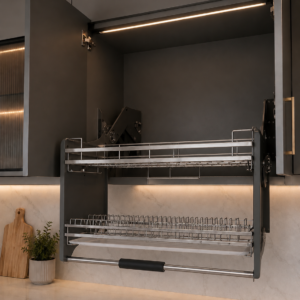 80cm Premium Pull-Down Kitchen Dish Rack