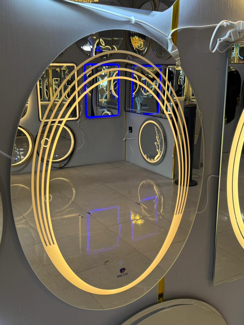 60cm × 40cm Oval LED Bathroom Mirror