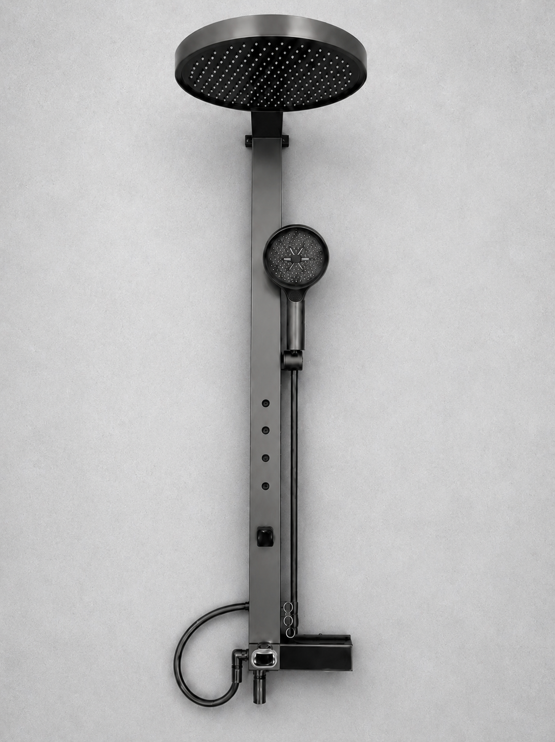 Luxury Gunmetal Thermostatic Shower System
