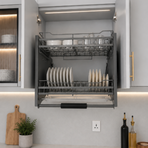 60cm Premium Pull-Down Kitchen Dish Rack