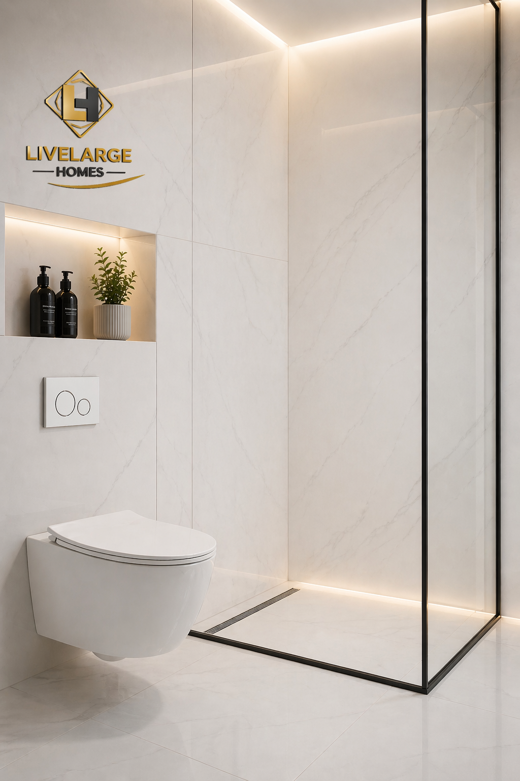 Wall-Hung Concealed Water Closet (WC)