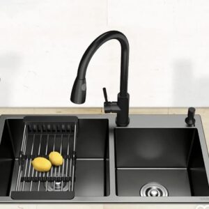 Luxury Double Bowl SUS304 Nano Black Kitchen Sink
