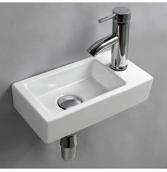 Luxury Mini Wall-Hung Ceramic Wash Hand Basin