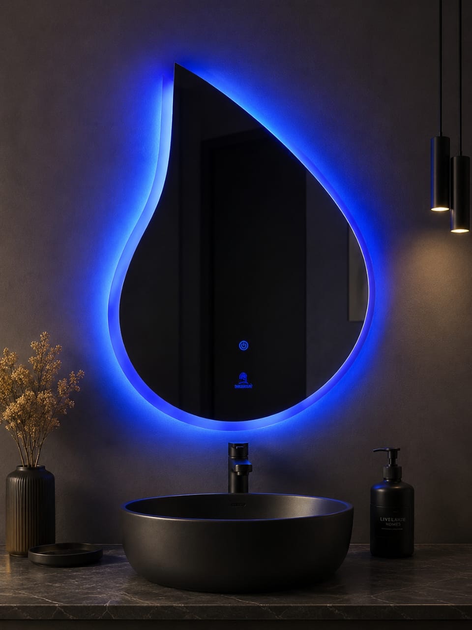 Asymmetrical LED Smart Bathroom Mirror - Image 2