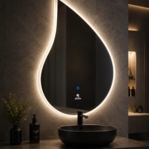 Asymmetrical LED Smart Bathroom Mirror